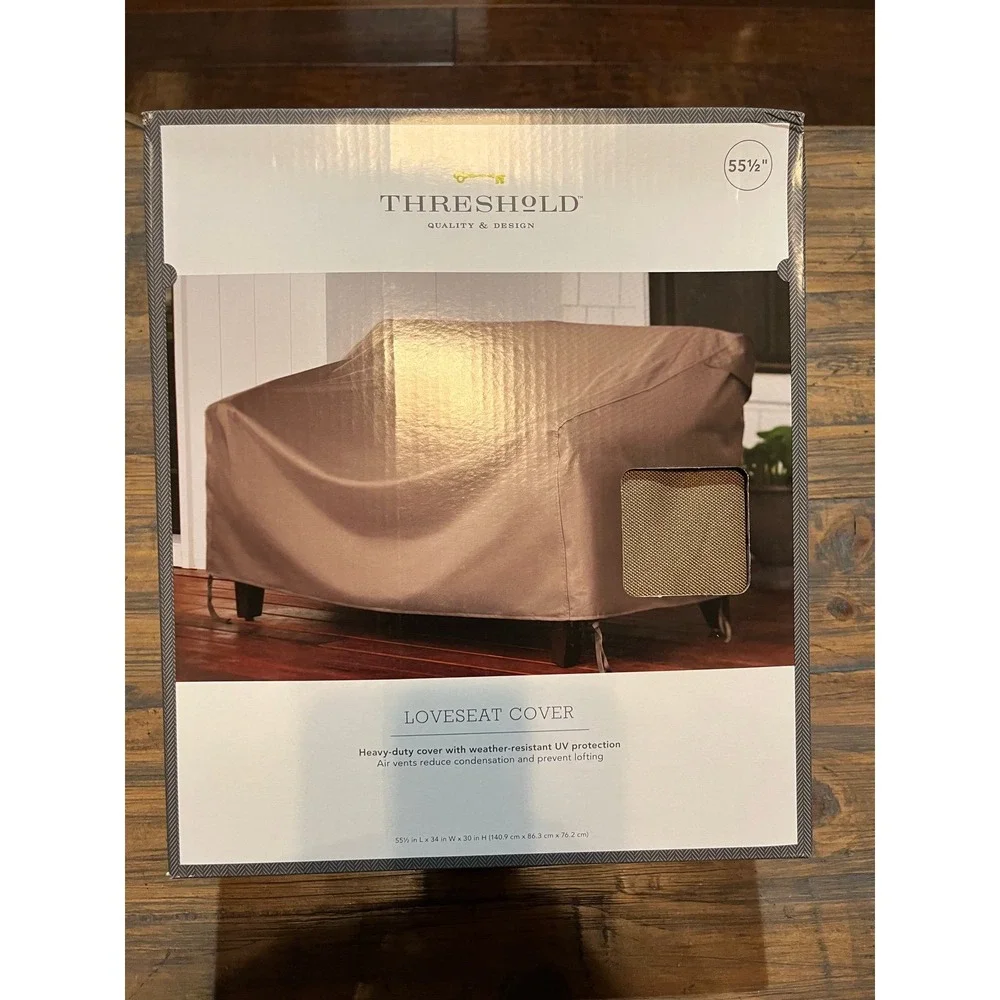 Loveseat Cover Brown - Threshold